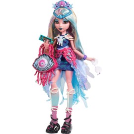 Monster High Monster Fest Doll, Lagoona Blue with Glam Outfit & Festival Themed Accessories Like Snacks, Band Poster, Statement Bag & More