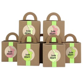 Papierdrachen DIY Easter Bunny Boxes with Washi Tape - Gift Boxes for Easter - Gift Packaging for Filling - for Children and Adults Decoration
