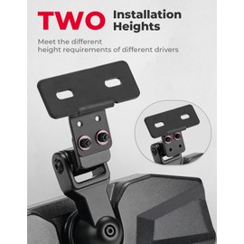KEMIMOTO Rear view Mirror Compatible with CFMOTO UFORCE 1000/1000 XL, Features Stable Top Mounting No Vibration，2 Different Installation Heights Adjustable, Multi-Angle Adjustment Accessories