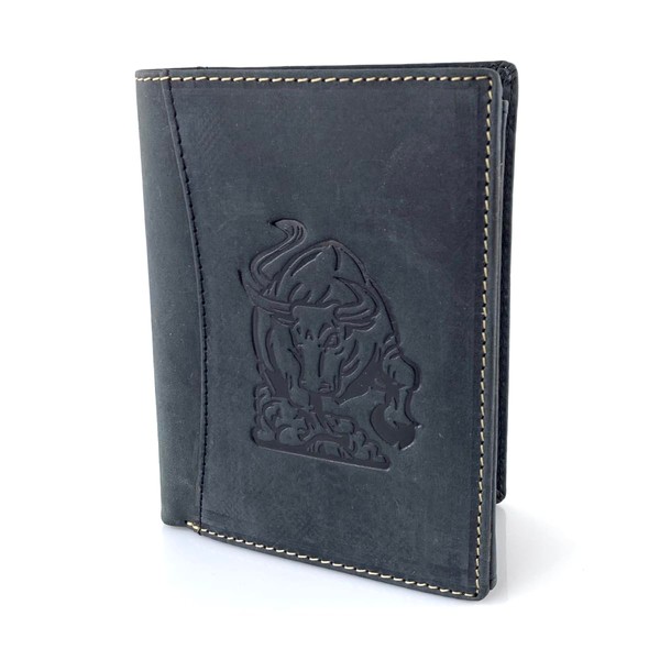 BUFFALO HILL Wallet I Bull Motif I Buffalo Leather Wallet
