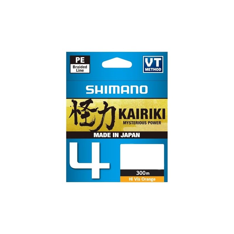 SHIMANO Kairiki 4 300M Hi-Vis Orange 0.100 mm/6.8 kg