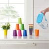 Reusable Plastic Cups, Drinkware Tumblers, Stacking Water Glasses Cups for