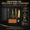 Tijeras Doradas De Barberia Y Kit 8 Pzas Cortar Cabello