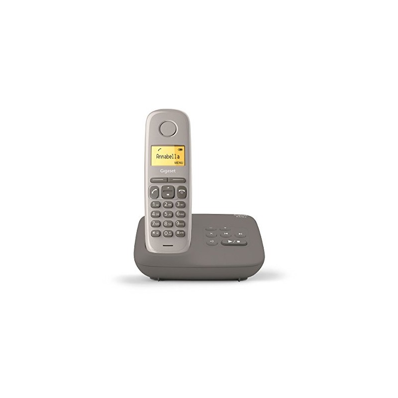Gigaset AL170A Solo Cordless DECT/Gap Answering Machine, Taupe