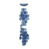 Deco 79 33119 Contemporary Capiz Windchime, 5"W x 27"H, Blue