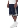 Pro Club Men's Heavyweight Mesh Basketball Shorts, Navy/Gray, 3X-Large