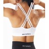 JOYSPELS Seamless Sports Bra for Women Strappy Workout Yoga Bra