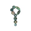 9pcs Colorful Abalone Shell Key Button Inlays for Tenor/ Alto/