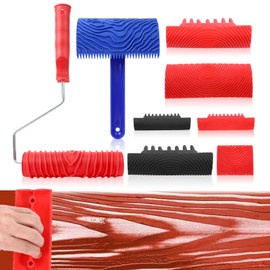 8 Pcs Wood Grain Tool, Natural Wood Grain Maker Wood Graining Tool Wood Grain Painting Tool Wood Stain Brush Texture Art Tools DIY Tools