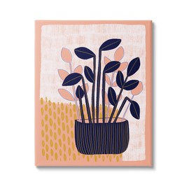 Stupell Industries Modern Patterned Potted Plant Canvas Wall Art, Design by Birgit Maria Kiennast