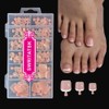 Puntas para uñas de los pies cortas y cuadradas, 12