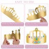 ZYNERY 25 PCS Paper Crown Golden Party Hats with 2208