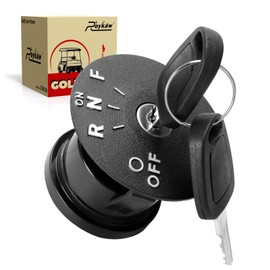 Roykaw Golf Cart Starter Ignition Key Switch Kits for EZGO RXV 48-Volts 2008+ Electric Golf Cart with 4 Tap Position,4 Terminal & 2 Spare Keys, OEM# 605637,611283,609682