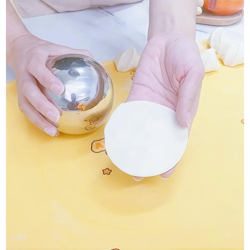 Rolling Dough Ball, Circular Rolling Ball, Smooth stainless steel rolling