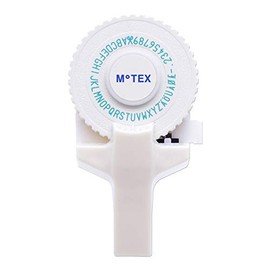 MoTEX Máquina de etiquetas en relieve, escritor de etiquetas -E-101 (blanco)