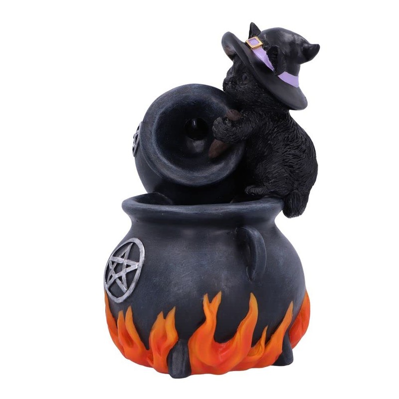 Nemesis Now Familiar Brew Backflow Incense Burner, Black, 18cm