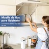 Pistón Elevable de Gas Amortiguador 100 N, Bisagras para Puertas