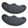 TOVOT 30PCS Heel Plates Black Heel Taps Rubber Tips Sole