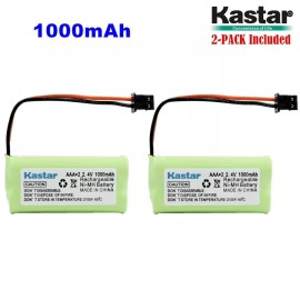 Kastar 2 x 2.4V 1000mAh AAA MSM Phone Battery for Uniden BT-1008 BT-1016 BT1021 BT1025