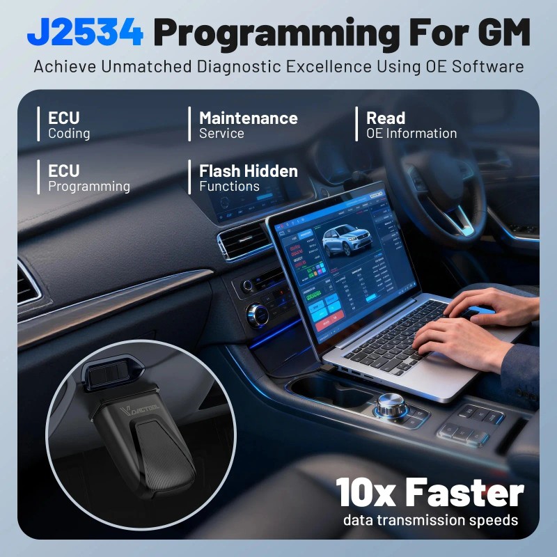 2026 NEW VDIAGTOOL D501 OBD2 Scanner Bluetooth Car Diagnostic Tool