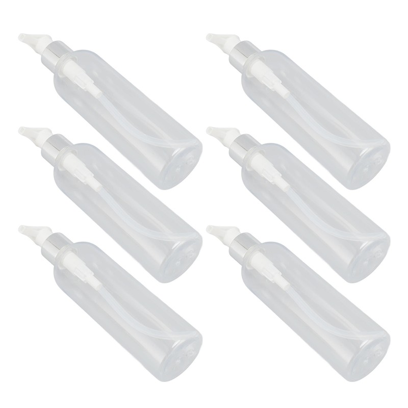Clear Plastic Pump Bottle Dispenser Empty Refillable Massage Oil Bottle