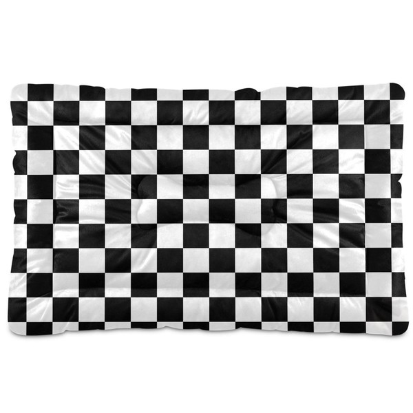 Coikll Checkerboard Pet Bed Pad Soft Dog Bed Mat with