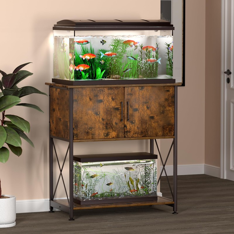 Herture 20-29 Gallon Aquarium Stand Metal Frame Fish Tank Stand