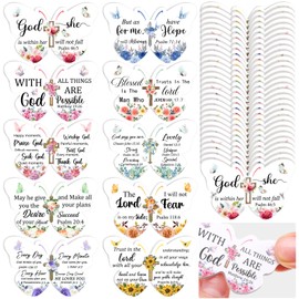 Lothee 80 Pcs Christmas Christian Gifts Bulk for Women School Teacher Nail File Church Bible Verse Emery Board Inspirational Double Sided Religious Manicure Tool for Wedding Birthday Party(Butterfly)
