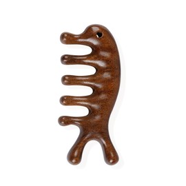 LeTradeJP Hair Comb, Half-moon Comb, Scalp Massage, Sandwood Comb, Push, Scalp Massage, Meridian Massage, Natural Wood, Popular, Unisex
