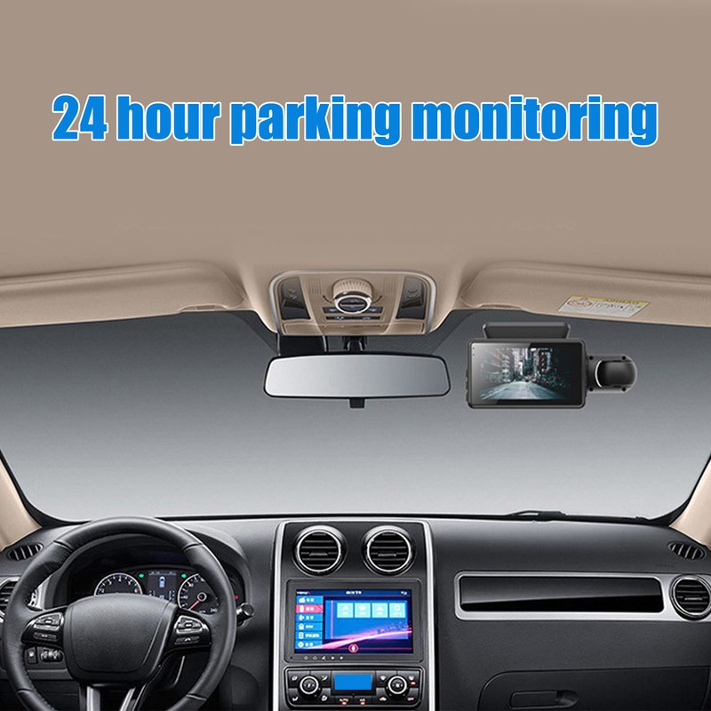 Driving Recorder IPS HD 1080P 3‑Inch Detachable Rotatable Lens Car