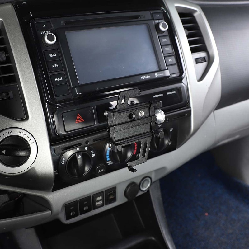 Aluminum Alloy Black Central Console Multi-Function Navigation Bracket for Toyota