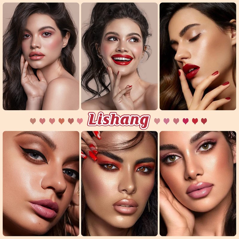 Lishang 12 Colours Lip Gloss Lipstick Set Lip Tint Gloss
