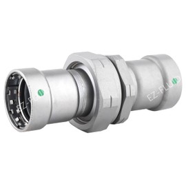 (1Pk) PressKing 1/2" Press x Press Union Carbon Steel Coupling Connector Fitting (EPDM) Fits Mega Type Press Fitting Connection For Mechanical and Fire Sprinkler Systems