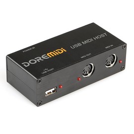 CAMOLA DOREMIDI UMH-10 MIDI Interface, USB MIDI Host Box, Compatible with All Musical Instruments, 16 Channels, USB to MIDI Converter Full-Speed Five-Pin Interface