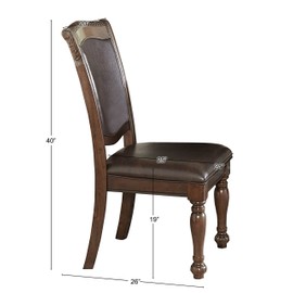 Homelegance Lordsburg 2-Piece Pack Dining Side Chairs, Cherry