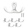 Fuxxer® 5 x Classic Double Hooks, Towel Hooks, 52 x
