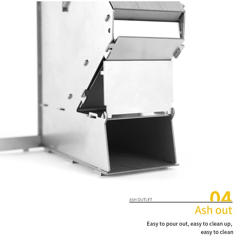 Outdoor Convenient Stove Foldable Portable Stainless Steel Wood Burning Stove