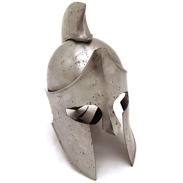 Medieval Warrior Brand 18G Steel Greek Spartan Helmet w/Leather Liner