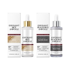 Krajiyya Exfoliante De Arroz Blanco Y Negro, Nuevo Exfoliante Suave De Arroz Para Rostro Y Cuerpo, Exfoliante Para Todo Tipo De Piel, Exfoliación...  