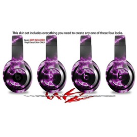 Skin Decal Wrap Compatible with Beats Studio 2 and 3 Wired and Wirelesss Electrify Hot Pink Skin Only Headphones NOT Included