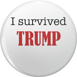 I SURVIVED TRUMP Lapel Bin Brooch Badge Pin 0.75"