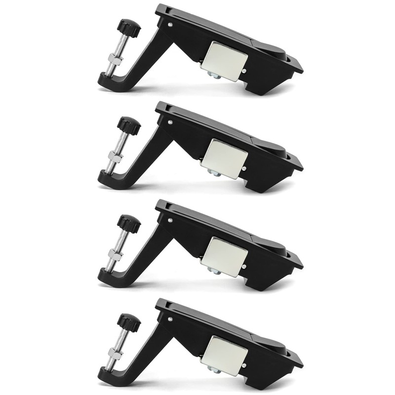 QWORK Compression Latch Lock, 4 Pack, Zinc Alloy, Flush Lever