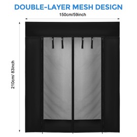 Opaltool Opaltool Auto Insektennetz fr Ford Transit MK8 MK9 H2 H3 2014-2024, Seitentr Moskitonetz mit Druckkn?pfen und Mitte Rei?verschluss, Fliegengitter Moskitonetz fr Outdoor Camping