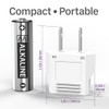Fosmon European Adapter, EU to USA & Canada Travel Adapter