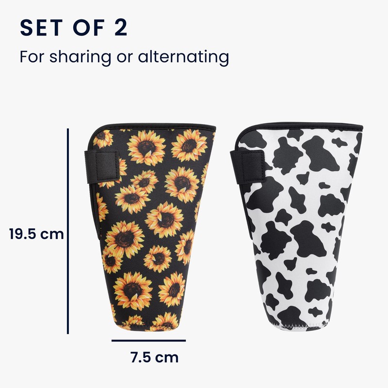 kwmobile 2 x Neoprene Bottle Sleeve for 1.2 L Cups