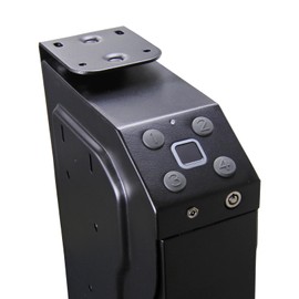 Mounted Gun Safe, Biometric Pistol Safe Fingerprint and digital Password code safe box, for Nightstand Wall Mount Bedside Desk Vehicle Bed