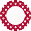 Unique Party 37495 - 23cm Red Polka Dot Party Plates,