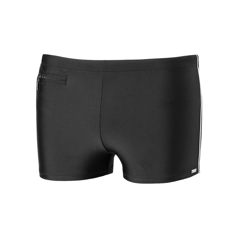 Schiesser Men's Comfort with Leg Swimming Trunks, black