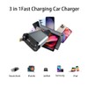 Retractable Car Charger 3 in 1 Fast Charging Type C
