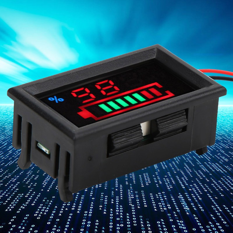 YB27VE Electric Car Digital LED Voltage and Electricity Dual Meters